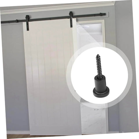 Sliding Barn Door Hardware Kit Carbon Steel Track And Pulley Accessories With Barn Stopper For Track Pro Grade Heavy Duty Door Roller Kit For Smooth Quiet Sliding Easy Installation Durable Home Or Barn Door System