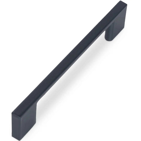 10 Pack 5 Inch Matte Black Cabinet Pulls Zinc Alloy Drawer Handles for Kitchen Cabinets and Furniture 128mm Center To Center