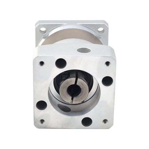 Front view of Planetary Gearbox For Nema 23 Stepper Motor 5 To 1 Gear Ratio With 15 Arc Min Backlash 6.35mm Shaft 57mm Flange
