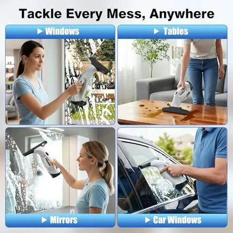 Cordless Window Vacuum Squeegee With 2000 Pa Suction 2200mAh Battery And 150 ML Water Tank For Glass Doors Windows Mirrors And Cars ZRHI Window Cleaning Tool cleaning various surfaces