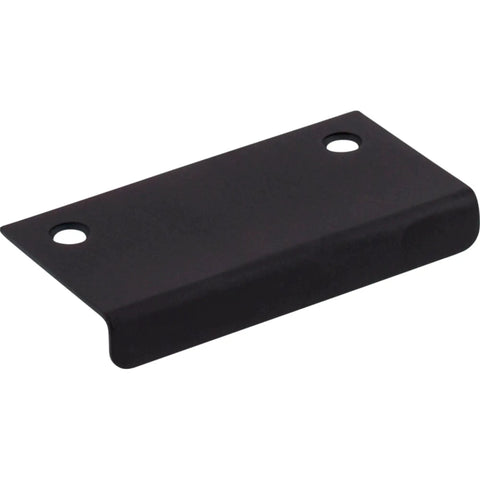 Additions Collection Three Inch Flat Black Tab Pull for cabinets and furniture, steel construction, contemporary modern hardware.