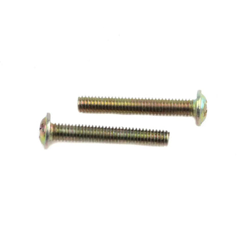 Two M4 screws for Vintage Style Gold Lotus Flower Ring Drawer Pulls for cabinets and dressers, copper anti-rust hardware.