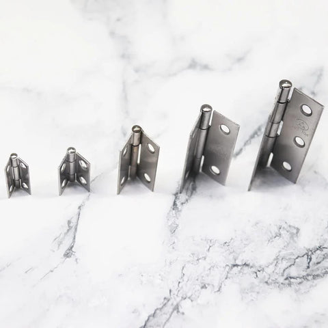 Adiyer 10pcs 304 stainless steel 2.5-inch folding butt hinges for jewelry box lids
