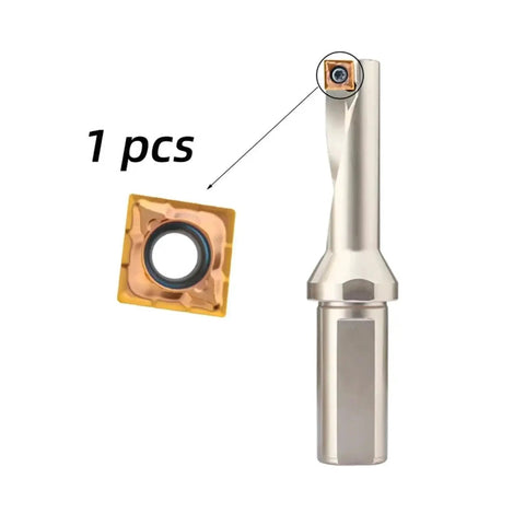 Single Edge U Drill With Replaceable Carbide Insert For Drilling Turning And Boring All In One Metalworking Tool Multi Function Cutter For CNC And Manual Milling Works Across 2.25D 2.5D And 3.25D Sizes Model SF 12R 3.25D C16 product showing drill and insert