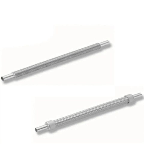 VCR Bellows Hose With One Quarter Inch Fittings In SUS316L Stainless Steel Flexible Tube For Vacuum And Semiconductor Systems 750mm Length