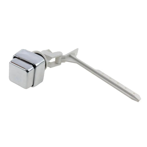 Push Button Toilet Flush Kit With Side Mount Handle Replacement, durable plastic trip lever for easy install and reliable flush.