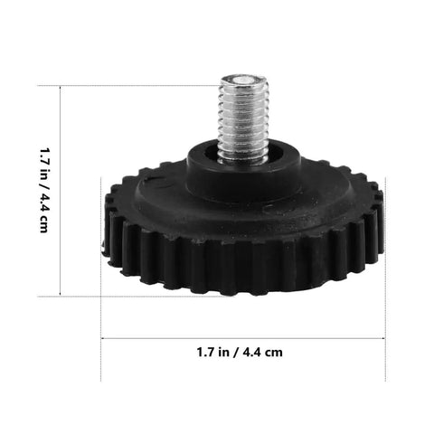 Stainless Steel Feet For Digital Kitchen Scales With Non Slip Rubber Bumpers Universal Replacement Parts, size 1.7 x 1.7 in