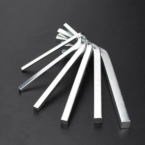 Square Head Wrench Set With L Shaped Wrenches 3mm 4mm 5mm 6mm Handy Pocket Hole Screwdriver Kit For Furniture Assembly And Auto Repairs