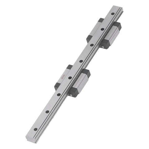 Miniature Linear Guide Rail Kit With 2 Slide Blocks For 3D Printers And CNC Machines, Stainless Steel Rail, 100mm Length, Heavy Duty Linear Bearing, 2.84 kN Dynamic Capacity, Durable Precision