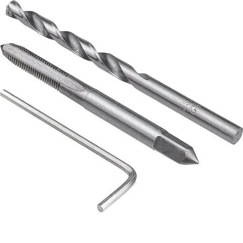 M5 X 0.8 Thread Repair Kit With 25 Stainless Steel Inserts And Full Tool Set For Auto Repair Pro Grade Lug Breaker Installation Tool M5 Tap 5.2mm Drill Bit And Wrench Helicoil Compatible tools shown.