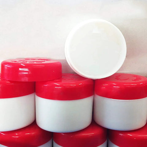 DONLAB high vacuum sealing grease for lab ground glass joints, white grease in red-lidded jars, 8-pack