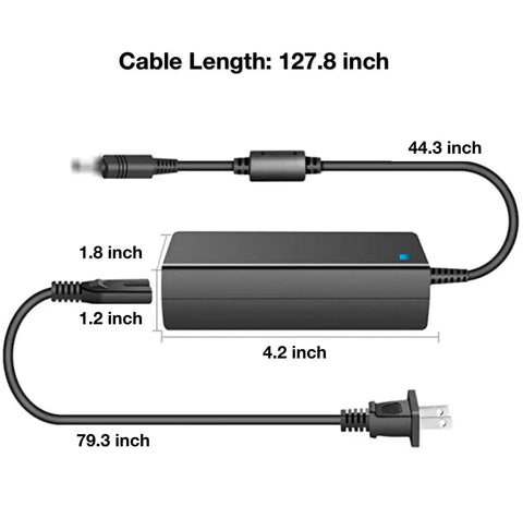 Dimensions of 24V 2A Switching Mode Power Supply Adapter for GPE601 Series ITE Power Supply Charger Plug And Play 100 to 240V Worldwide