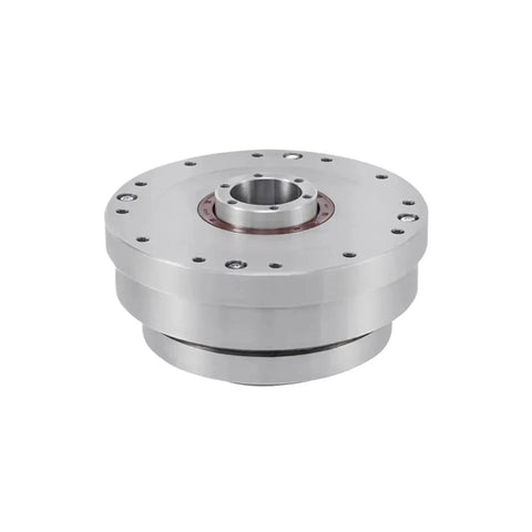 Compact Harmonic Drive Reducer With Strain Wave Gear 50 80 100 Ratio 80 To 1 HST32 III; front view showing metal casing.