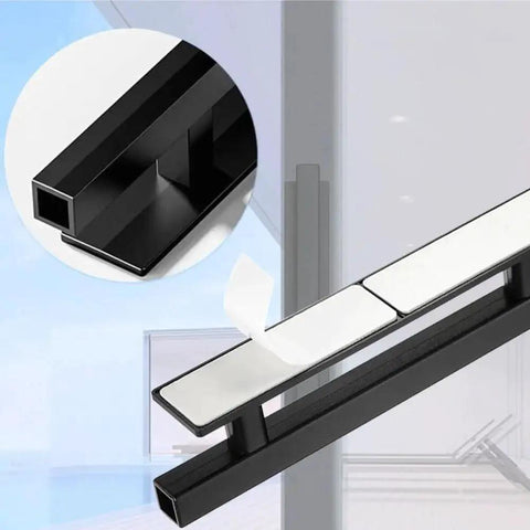 10 Pack Self Stick Black ABS Plastic Cabinet Drawer Handles For Kitchen, Furniture, Closets And Wardrobes With Strong Adhesive