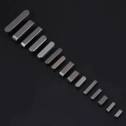 140Pcs Keyway Set With 8 To 30 Mm Round Ended Keys For Parallel Drive Shafts GBSCLOVER A3 Carbon Steel Feather Key Kit