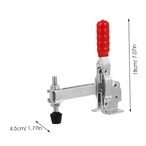 Heavy Duty Welding Toggle Clamps Pair With Rubber Tips Iron Fixed Workshop Hold Downs For Woodworking Jigs And Welding Fixtures