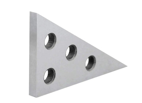 Two-Piece Solid Angle Plate Set For Machinists With 30-60-90 And 45-45-90 Degrees, Hardened Ground Steel Precision Blocks with holes