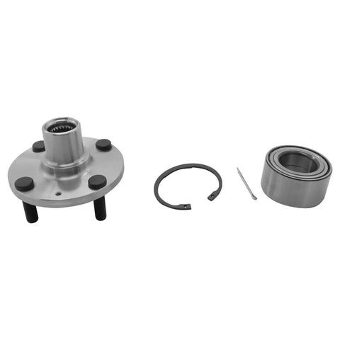 Front Wheel Bearing And Hub Repair Kit For Hyundai Accent And Kia Rio Rio5 OE Fit Premium Bearings Precisely Machined Hubs