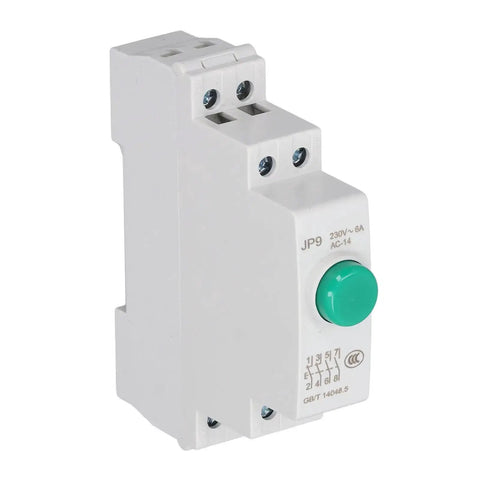 Heavy Duty DIN Rail Mount Push Button Switch 230V AC 2NO 2NC Industrial Start Button for magnetic start and electric line control