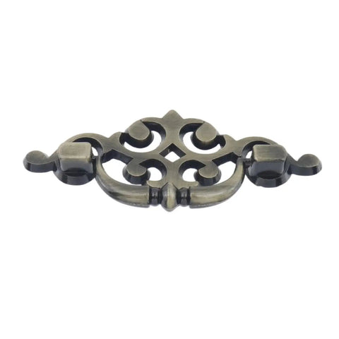 Retro Bronze Cabinet Pulls Set Of Four In Zinc Alloy With Exquisite Carved Detailing For Vintage Furniture 64mm Mounting