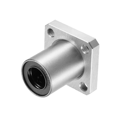 LMK12UU Square Flange Linear Ball Bearing Set 12mm Bore 21mm Outer Diameter 30mm Length Sealed On Both Sides High Precision Steel