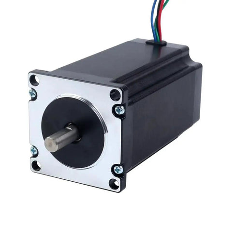Front view of Three Newton Meters Nema 23 Stepper CNC Kit With DM556Y Driver For 1 Axis DIY CNC Builds, featuring 8 mm shaft.