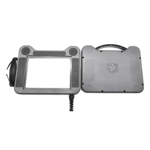 7 Inch Handheld Industrial HMI Box For Siemens Smart 700 IE V3 Controller, touchscreen enclosure front and back view, space-saving design
