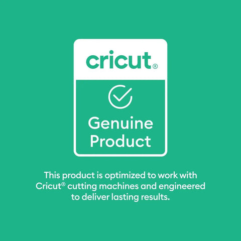 Label on Four Piece Cutting Mat Variety Pack For Cricut Explore And Maker Machines 12 By 12 Inches Includes Two StandardGrip Mats One LightGrip Mat And One StrongGrip Mat Built Tough With Durable Reusable Adhesive For Vinyl Paper Cardstock And Iron On Projects indicating genuine product.