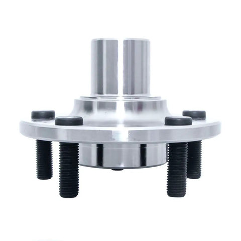 Front view of Front Wheel Bearing Hub Assembly For 2010 2013 Ford Transit Connect Front Position 5 Lug Set Of 2 Plug And Play Direct Fit Replacement OE