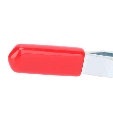 Close-up of a red handle from Five Pack Quick Release Toggle Clamps For Vertical Fixtures Heavy Duty Workholding Tool With 30 Kg Clamping Force