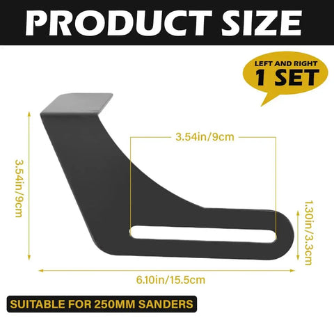 Two Pack Bench Grinder Tool Rest Brackets Nine Point Eight Four Inch Steel Protective Rest For Bench Grinder Polisher