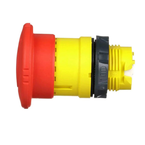 Harmony XB4 Emergency Stop Push Button Head Red Mushroom 40mm With Latching Turn To Release Chromium Plated Bezel Fits 22mm Diameter Cutouts