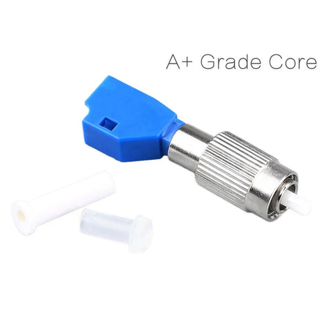 FC Male To LC Female Hybrid Fiber Optic Connector Adapter For Optical Power Meters And Visual Fault Locators, Zirconia Sleeve, Blue
