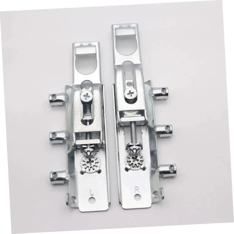 Heavy Duty Hidden Cabinet Hinges Set 2 Pieces For Kitchen Cabinets With Cold Rolled Steel Construction on white background.