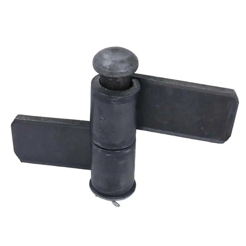 Weldable Lift Off Hinges 4 2/3 Inch By 3 3/7 Inch Heavy Duty Weld Carbon Steel Lift Off Flag Hinges With Removable Pin side view