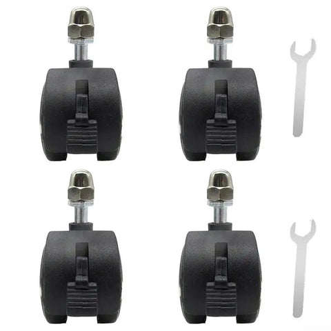 4 Pcs Wheel Pulley Caster Wheels For Electric Heaters Omni Directional Swivel Casters Replacement Durable Plastic Wheel Set