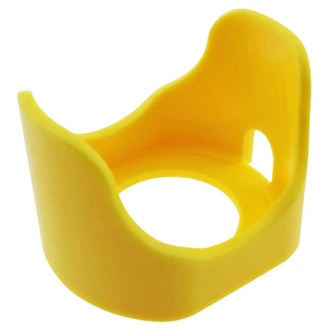 30mm Plastic Emergency Stop Button Protective Cover With Two Feet Guard for Push Switch Yellow Shield