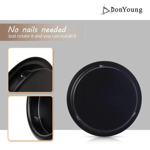 4 Pack Black Closet Door Finger Pulls 2 1/8 Inch Snap In No Nails Needed Easy Install For Pocket Doors Sliding Barn Door Bi-Pass And Cabinet Doors Stamped Steel Circular Pull With Inner Diameter 2.0 Inch Outer Diameter 2 7/16 Inch