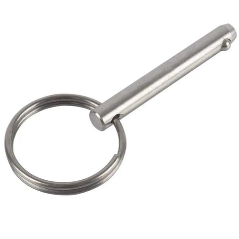 4 Pack Quick Release Pin Set 1 Quarter Inch Diameter With 2 Inch Overall Length And One And A Half Inch Usable Length In Marine Grade 316 Stainless Steel For Bimini Tops Boat Tops Deck Hinges Poles And Marine Hardware With Spring Loaded Ball Tip