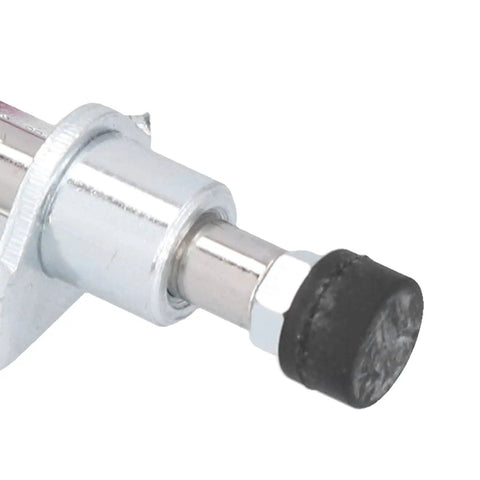 Close-up of Push Pull Toggle Clamp With Quick Release, Heavy Duty Hand Tool, 40Kg Capacity, Stainless Steel Construction, rubber tip visible