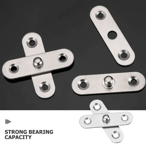 8 Pack 360 Degree Rotating Hidden Door Pivot Hinges Heavy Duty Stainless Steel Cabinet Hardware for concealed cabinets