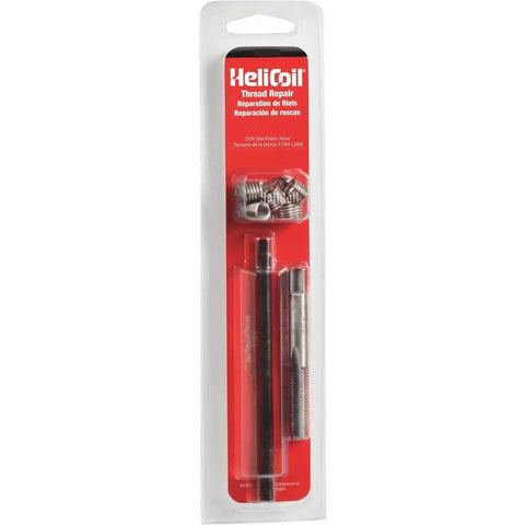 3/8-16 Inch Coarse Thread Repair Kit With 12 Inserts Installation Tool And Tap Complete DIY Instructions for repairing damaged threads in metal holes carded pack pro grade quality