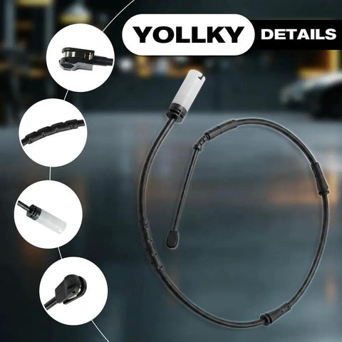 Front brake pad wear sensor cable with white connector for Mini Cooper Countryman (2011–2016) and Paceman (2013–2016)