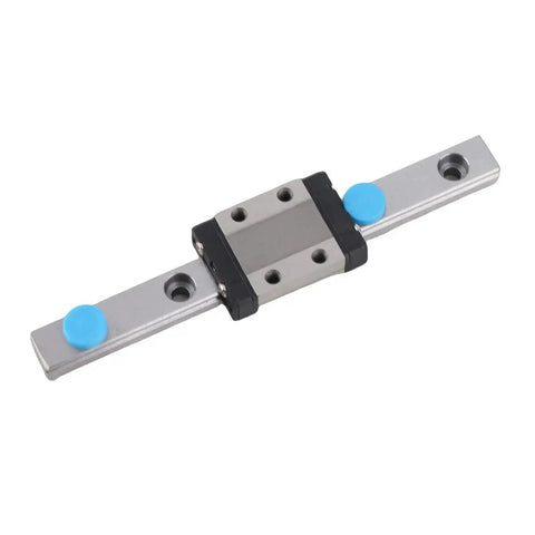 Miniature Linear Rail Block Set With Ball Retainer For Smooth Precision Movement, 100mm Bearing Steel Rail