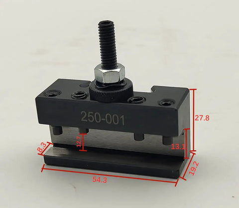 CNC Lathe Tool Holder Quick Change Black Steel For Turning Drilling And End Face Bracket Pro Grade Build Fits 250-001