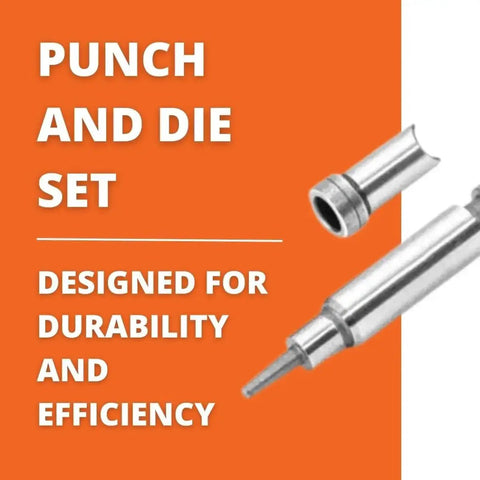 Pro Grade Replacement Punch And Die Set For Nibblers 1.6 E ABLK And BLK 1.6 E Models Includes 1 Punch And 1 Die