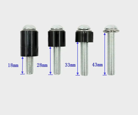 Extra Long M8 X 45mm Wall Mounting Screws Bolts Kit With 25mm Spacers For Samsung And Other Major TV Brands Fits 41 Inch And Larger Televisions Including 42 50 55 60 65 70 75 82 Inch Screens No Fuss Install, shown with various bolt lengths and spacers