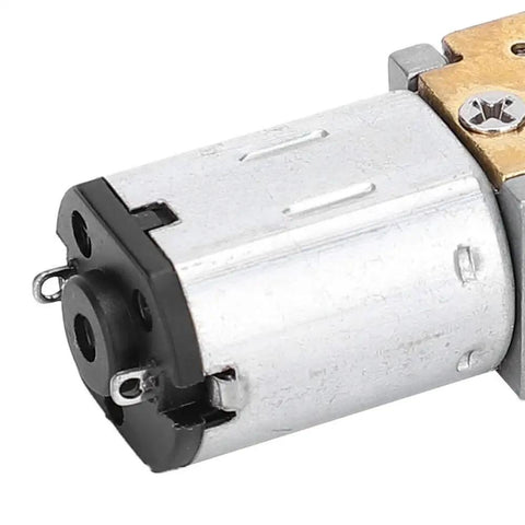 Close-up of Mini Gear Motor 6V 35 RPM High Torque Brush DC Gear Motor Micro Geared Electric Motor For DIY Projects and Robotics