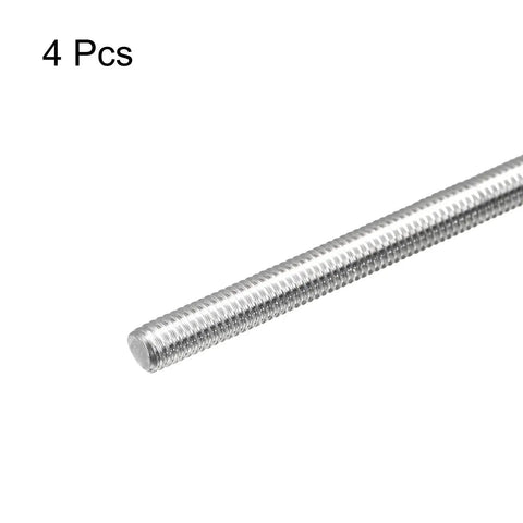 M5 x 300mm Fully Threaded Rod 0.8mm Pitch 304 Stainless Steel Right Hand, 4 Pack in side view