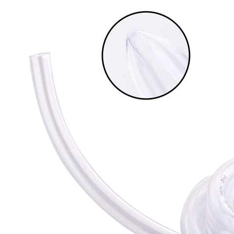 Clear vinyl tubing, 3/8 in ID x 1/2 in OD, PVC food-grade flexible hose, 3 m length for homebrewing siphon pump